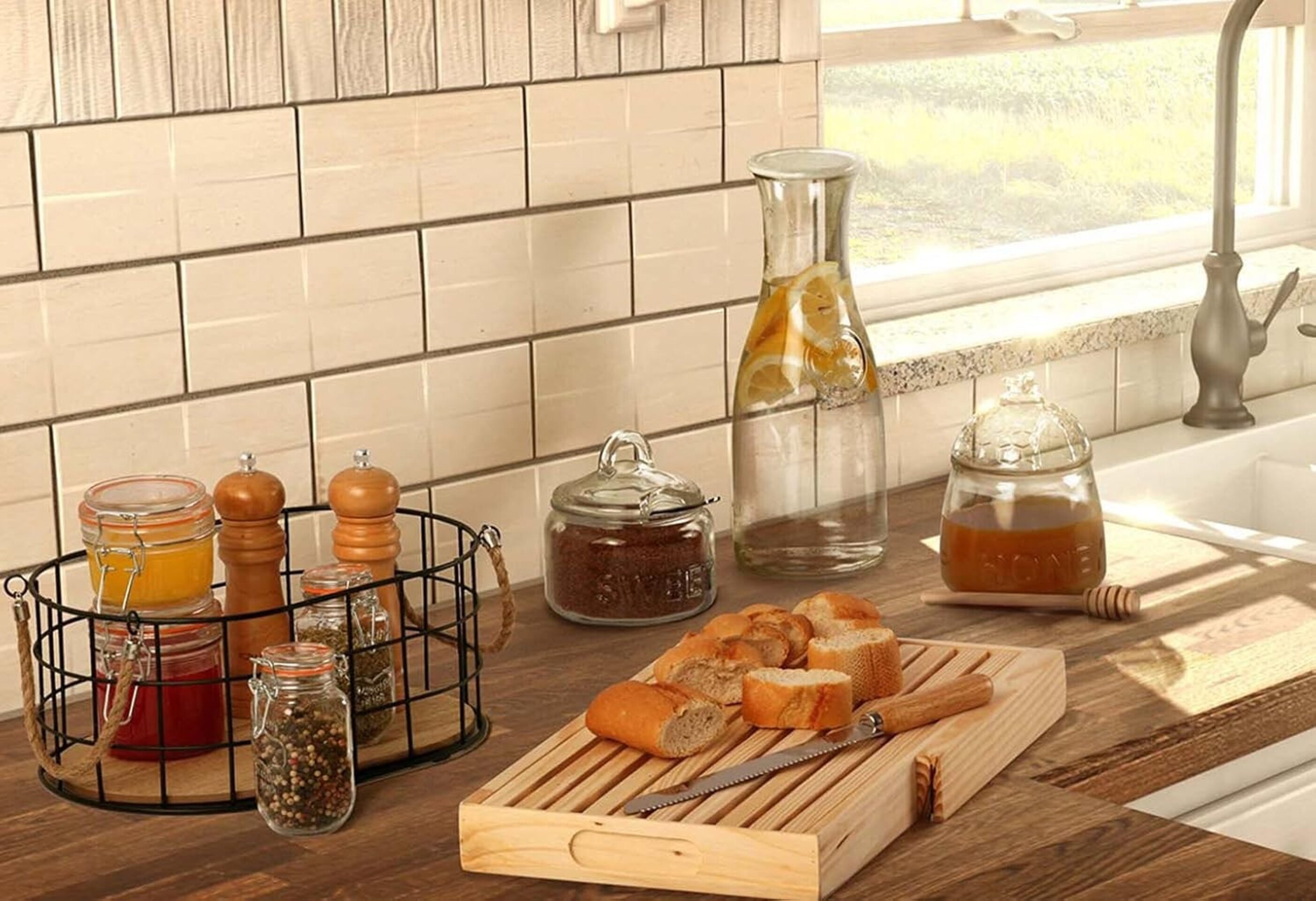 Tarro para Miel de Cristal 500 ml con Cuchara Dispensadora Antigoteo - 5