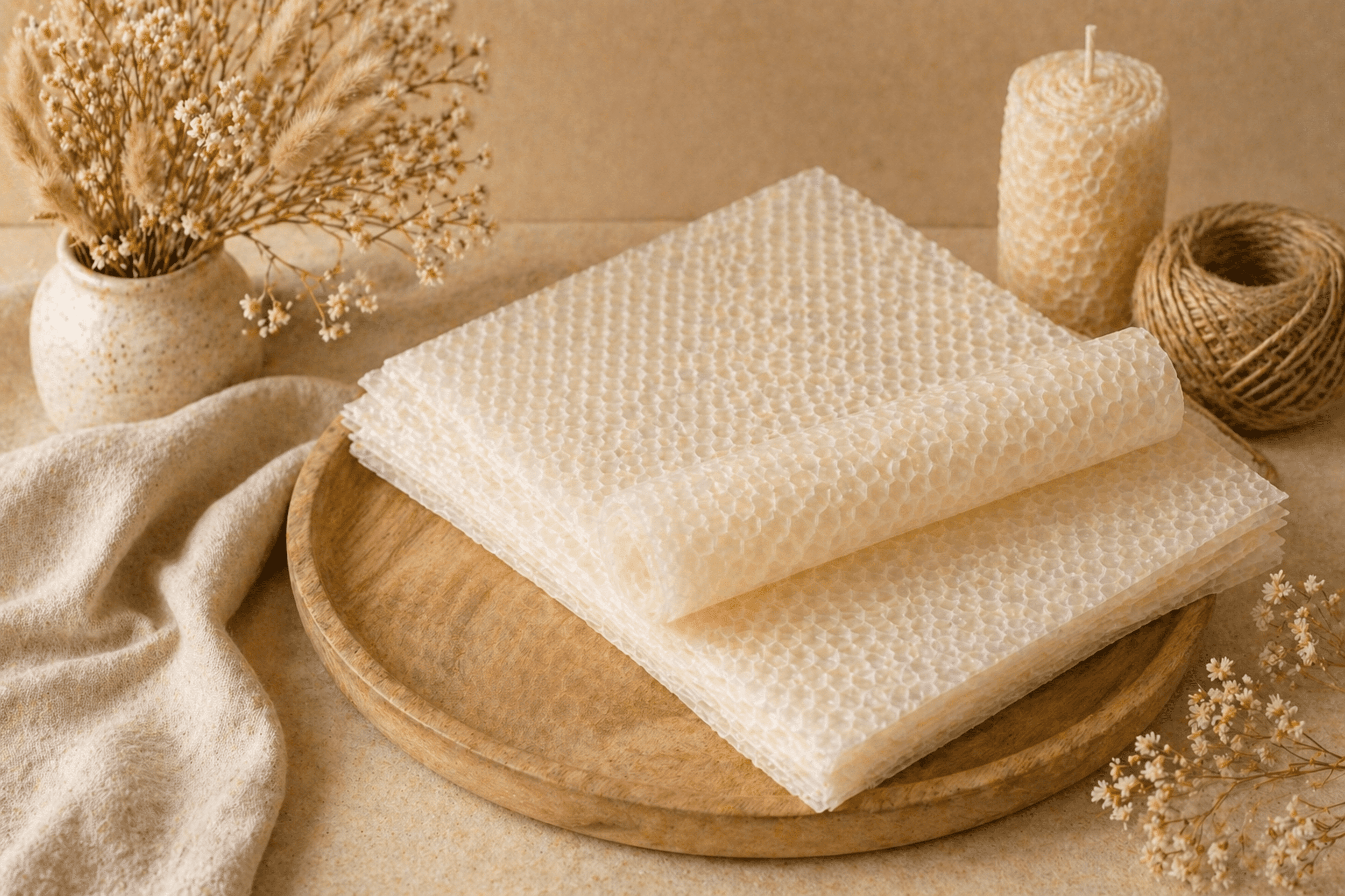 Láminas de Cera de Abeja Blanca Refinada · Alta Pureza - 3