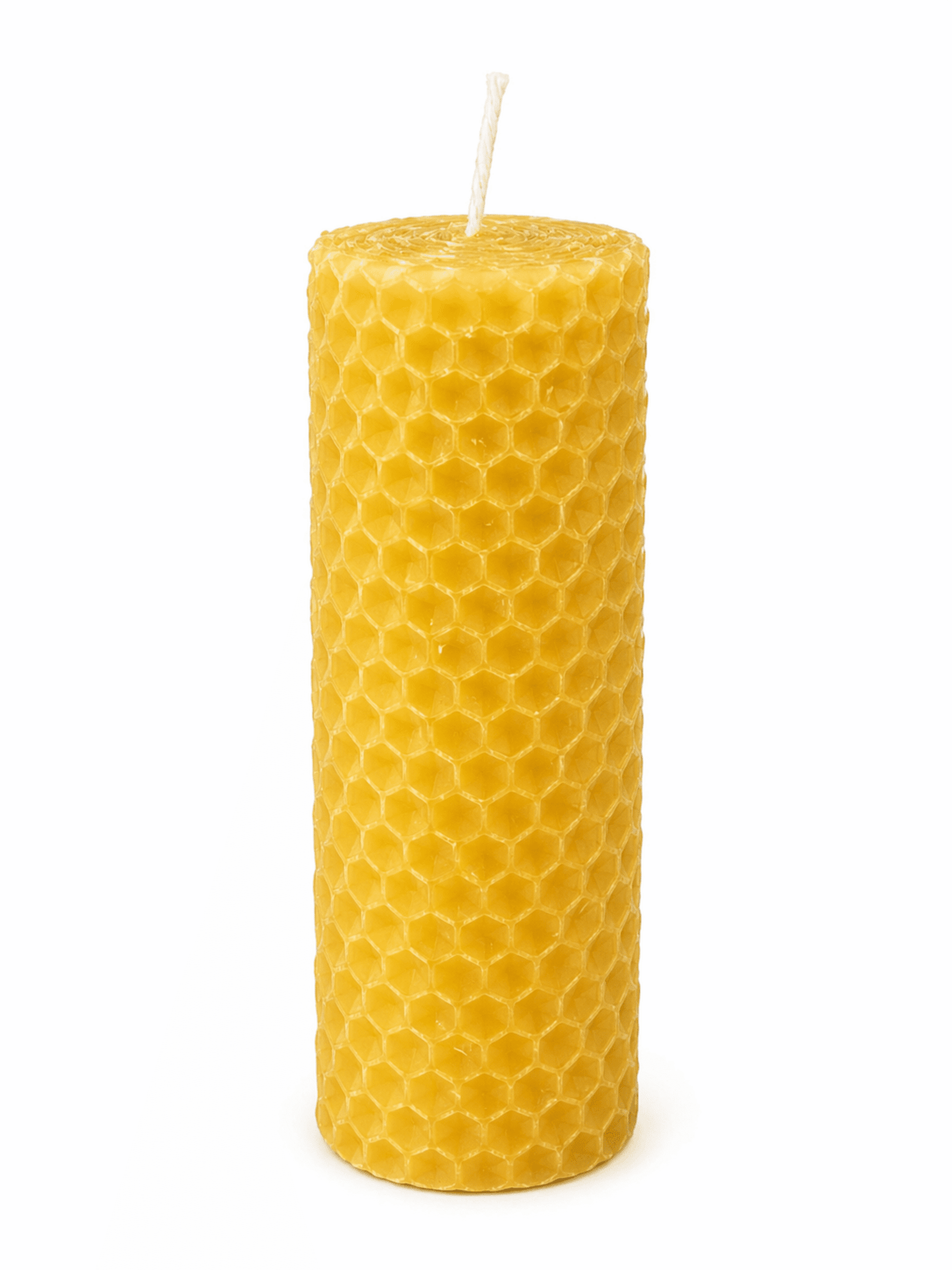 Vela de Cera de Abeja Natural · Diseño Panal | Mel de Liñares - 2