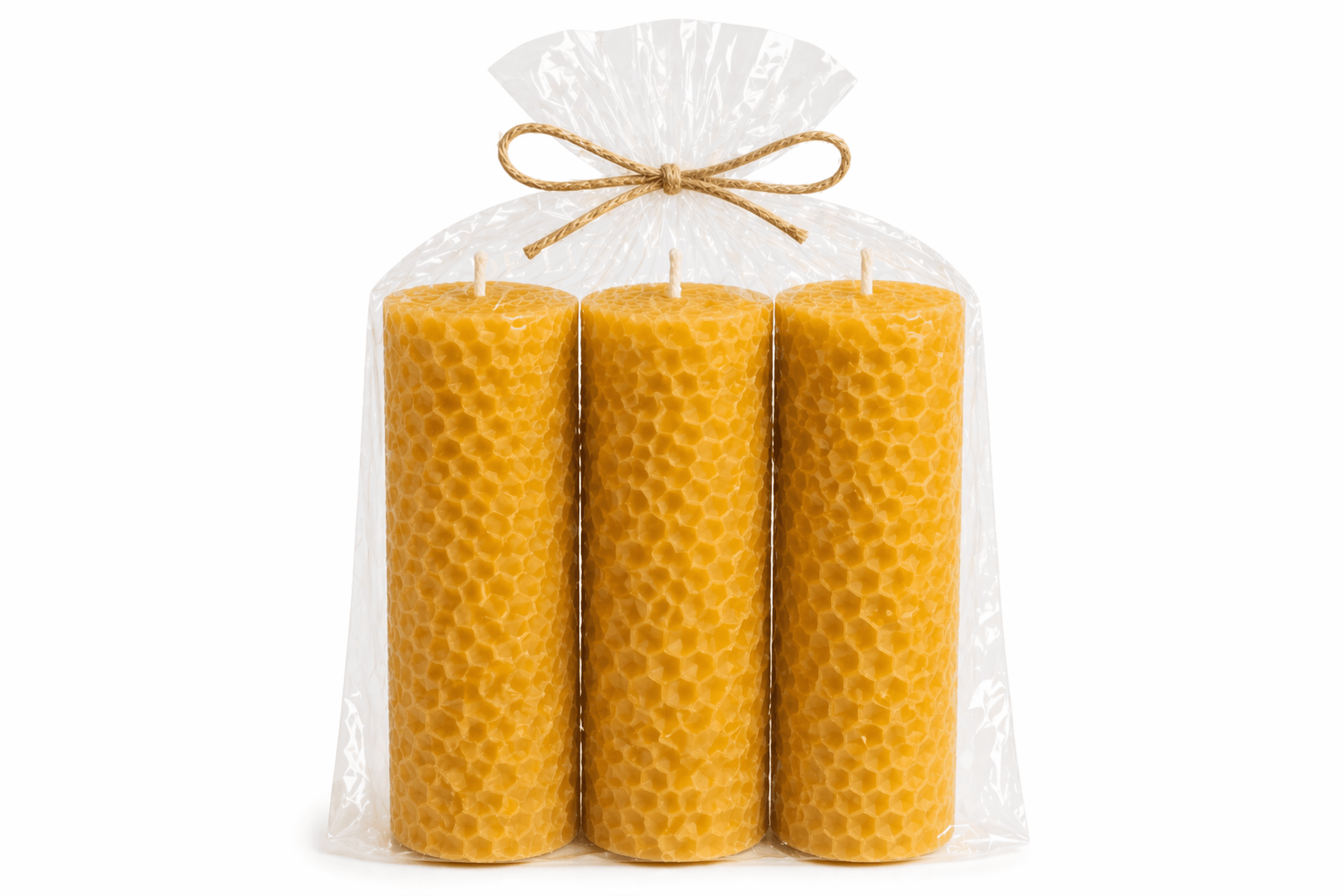 Vela de Cera de Abeja Natural · Diseño Panal | Mel de Liñares - 10