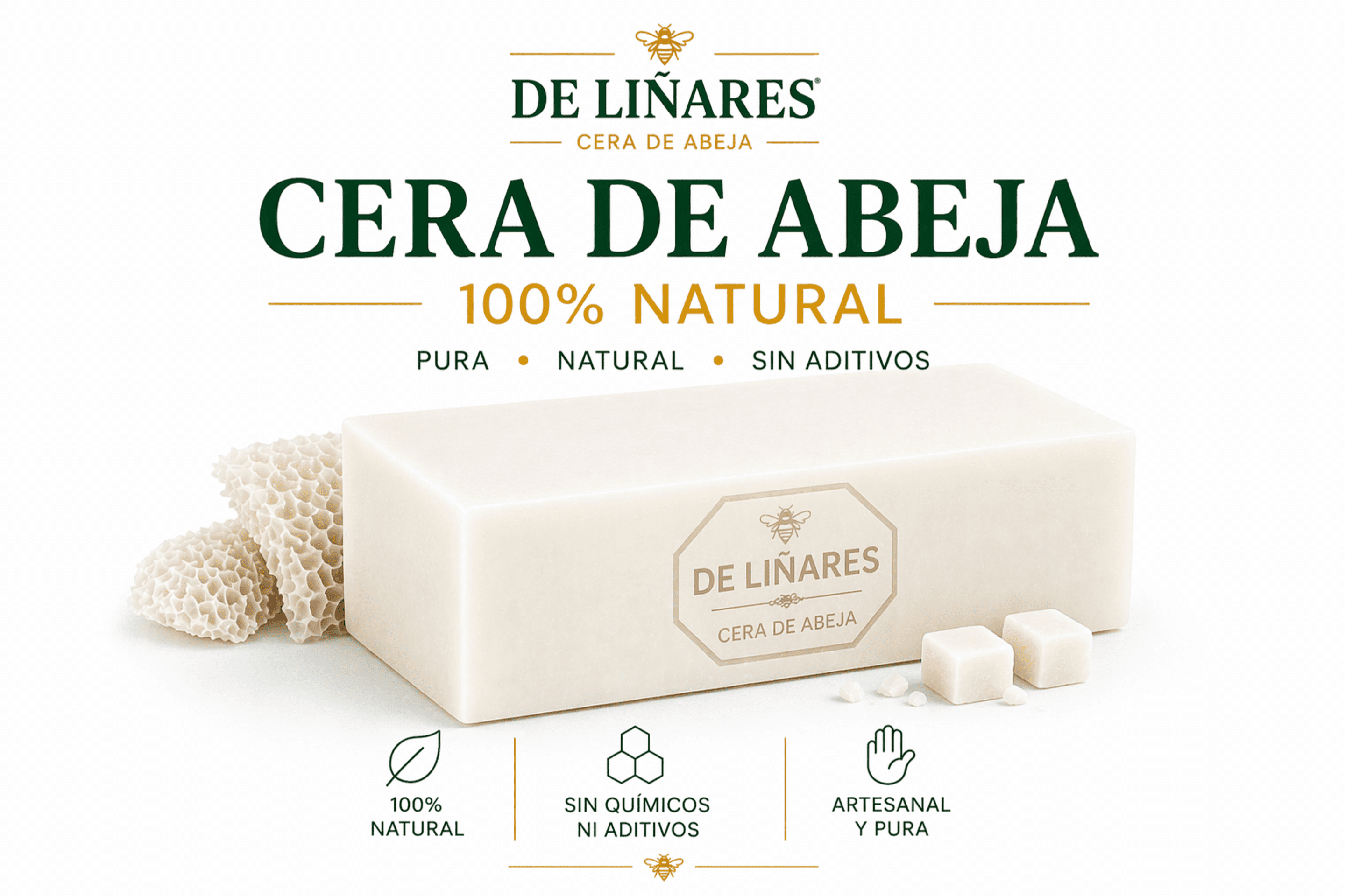 Cera de Abejas Blanca 100% Natural Ideal para Velas - 2