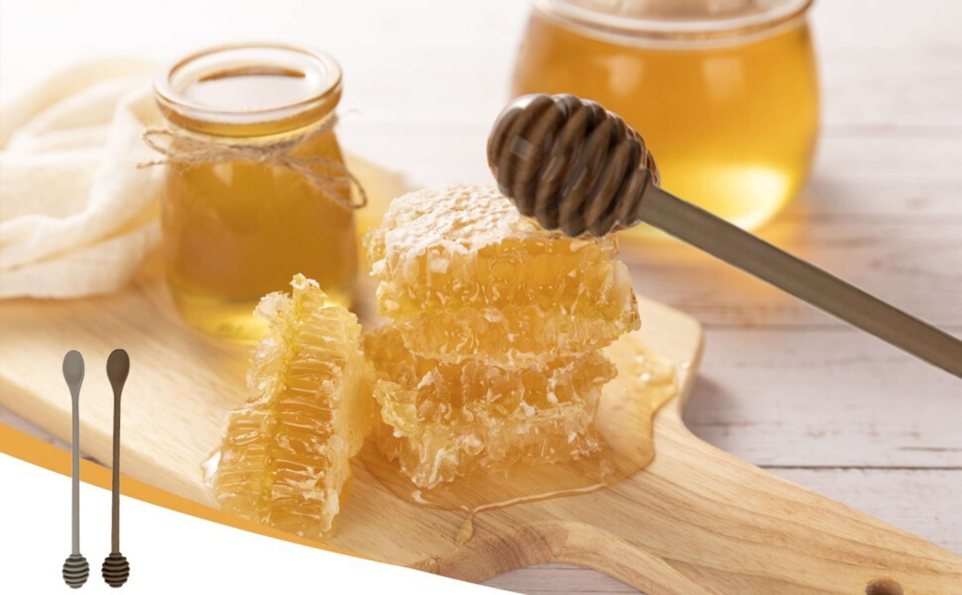 Cuchara de Miel de Silicona 25 cm  – Dispensador y Agitador - 9