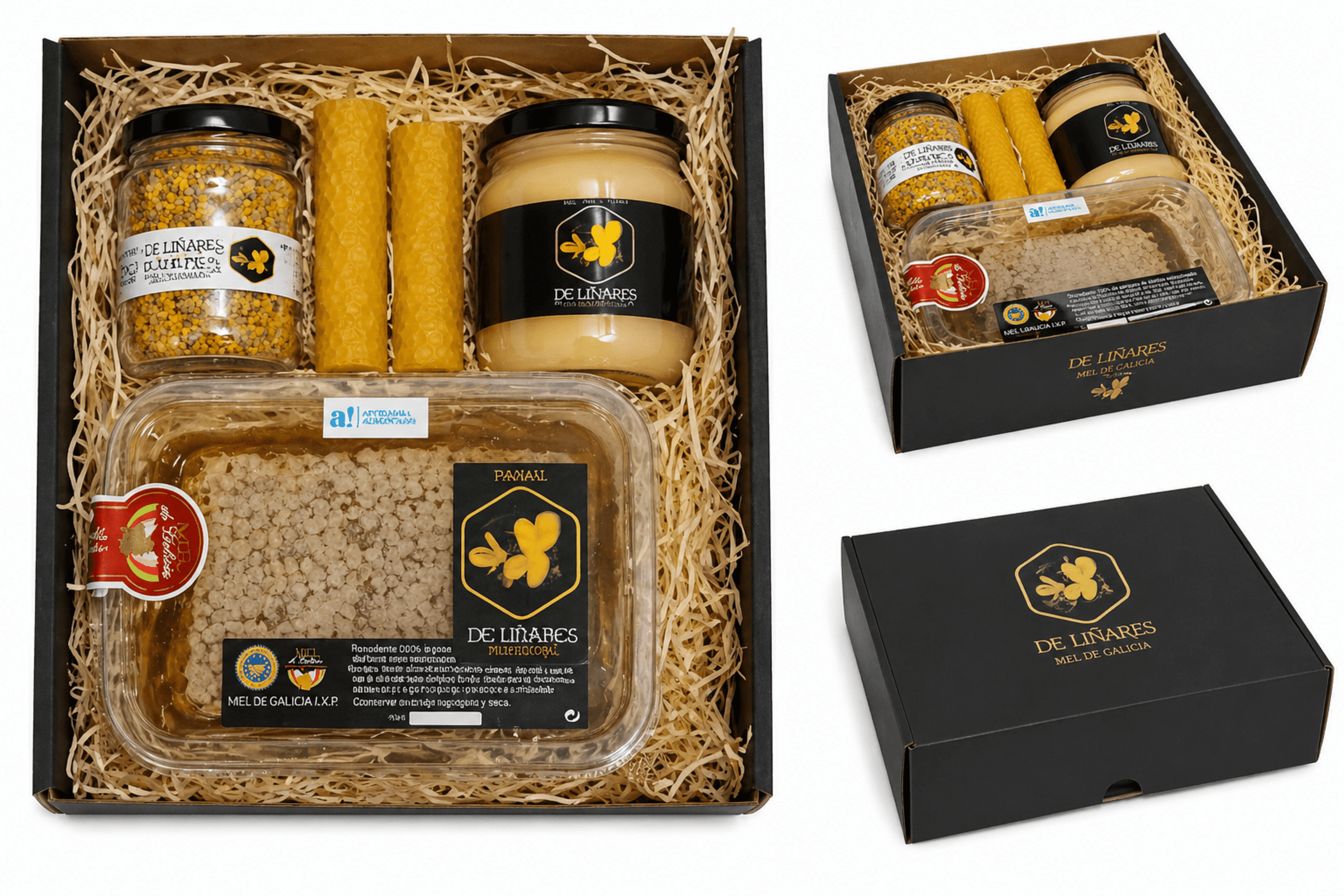 Pack La Colmena – Miel, Panal, Polen y Cera de Abeja - Mel de Liñares - 3