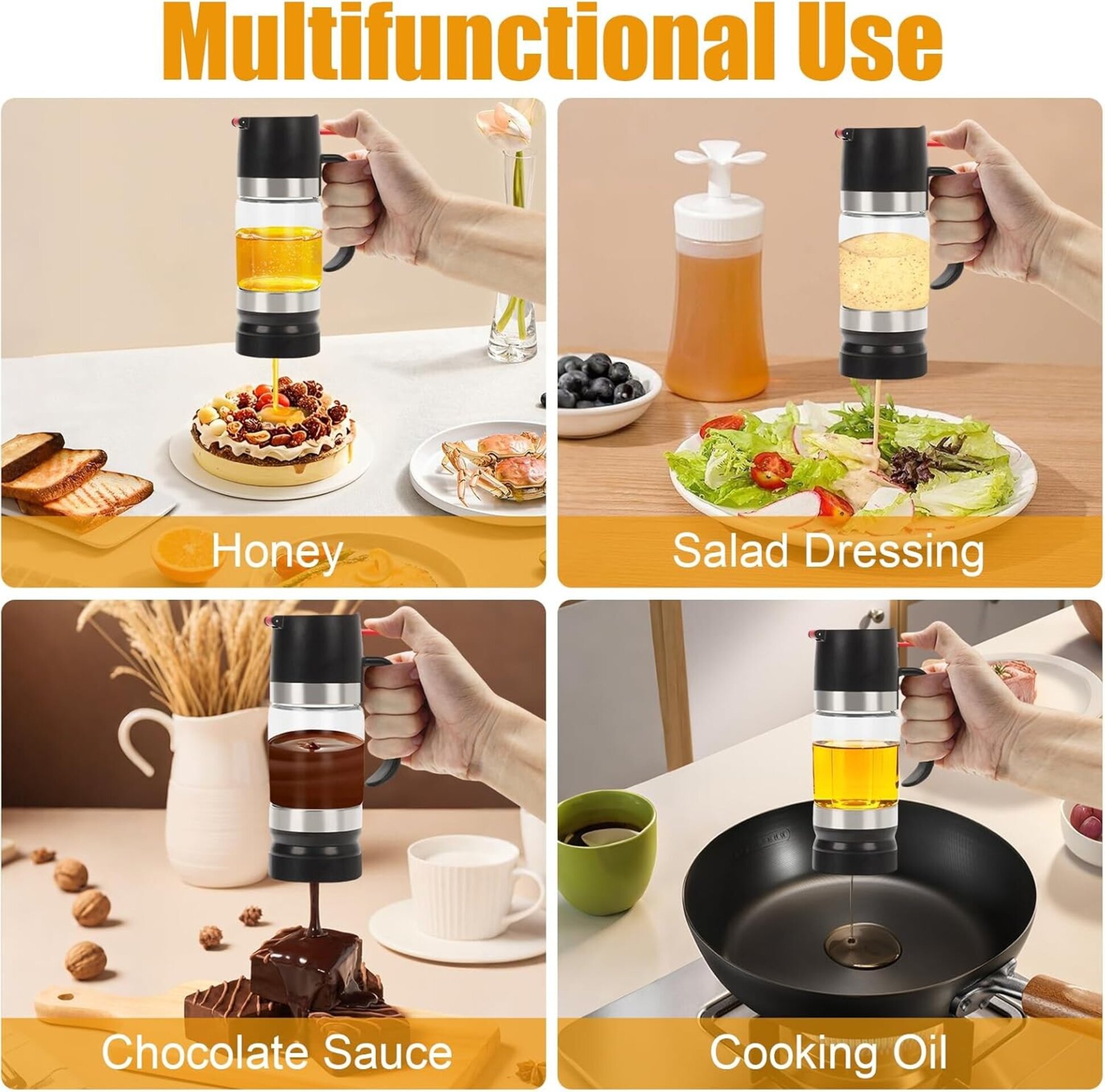 Dispensador de Miel Antigoteo (300 ml) con Gatillo - 6