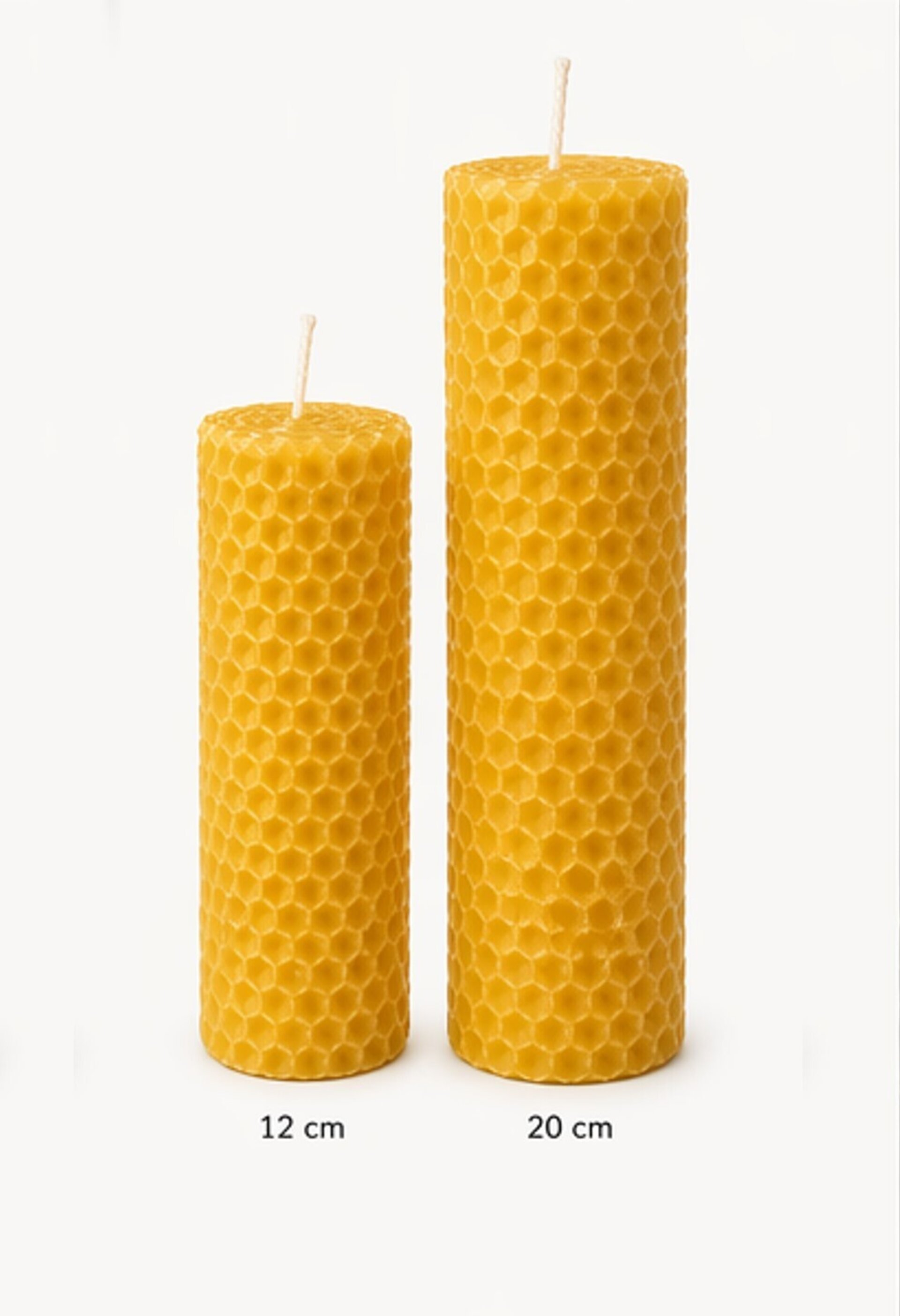 Vela de Cera de Abeja Natural · Diseño Panal | Mel de Liñares - 5