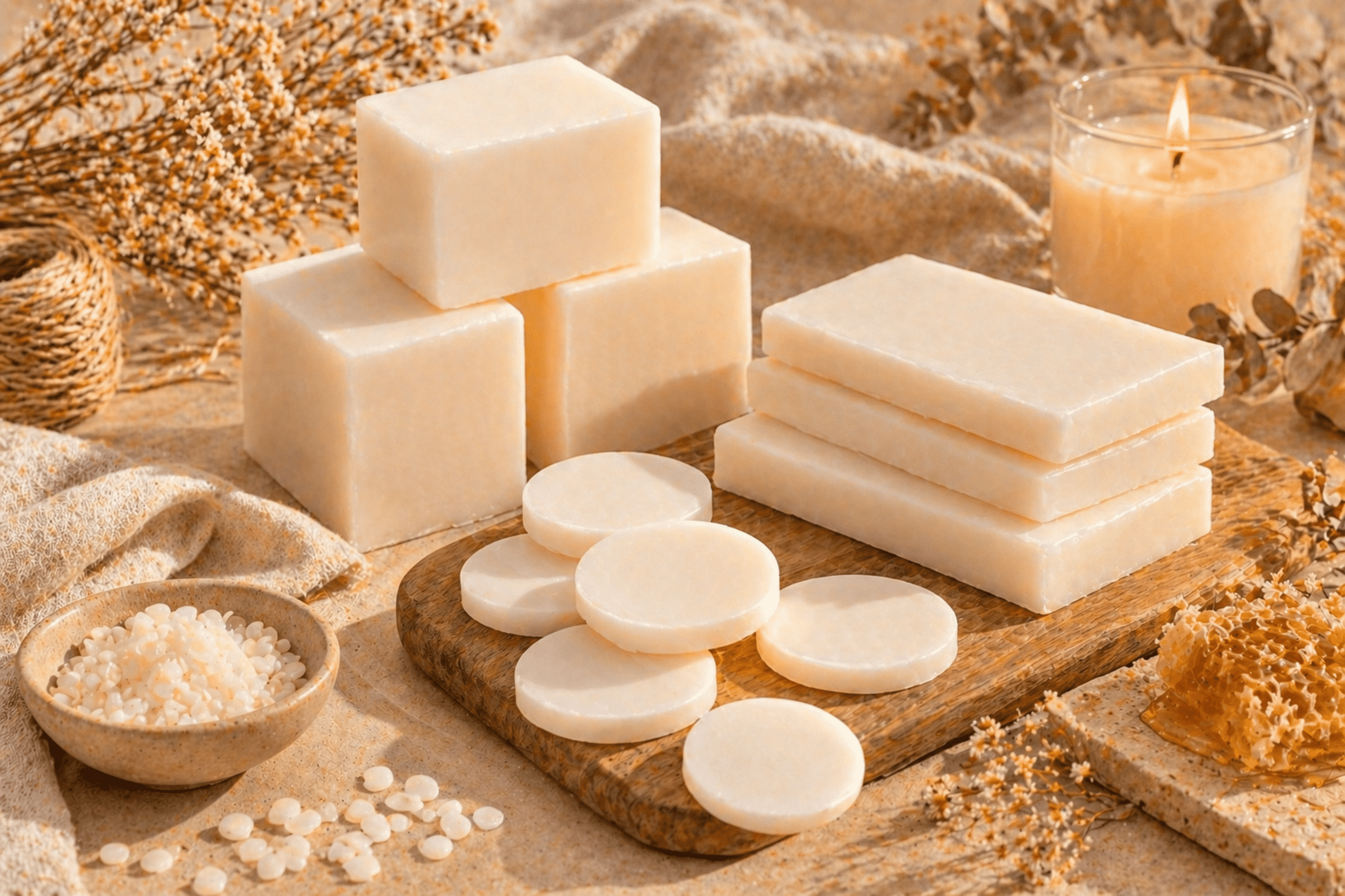 Cera de Abejas Blanca 100% Natural Ideal para Velas - 3