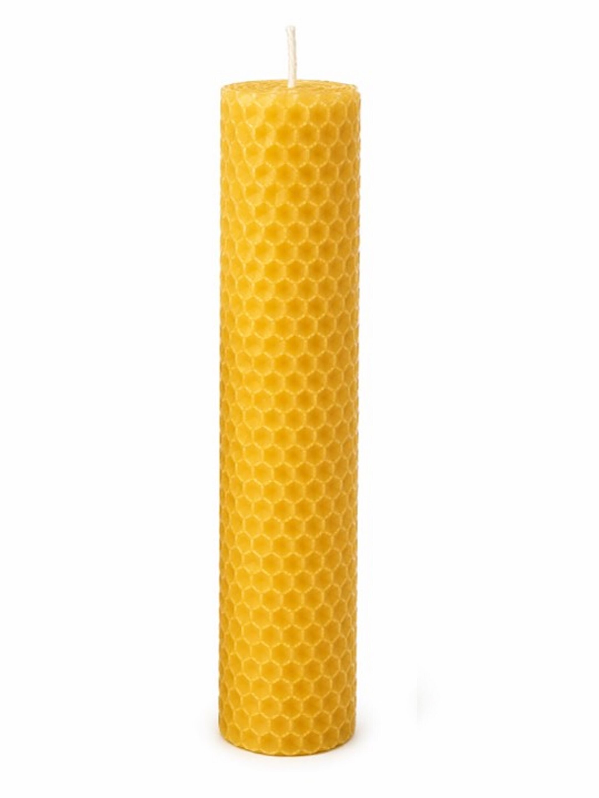 Vela de Cera de Abeja Natural · Diseño Panal | Mel de Liñares - 3