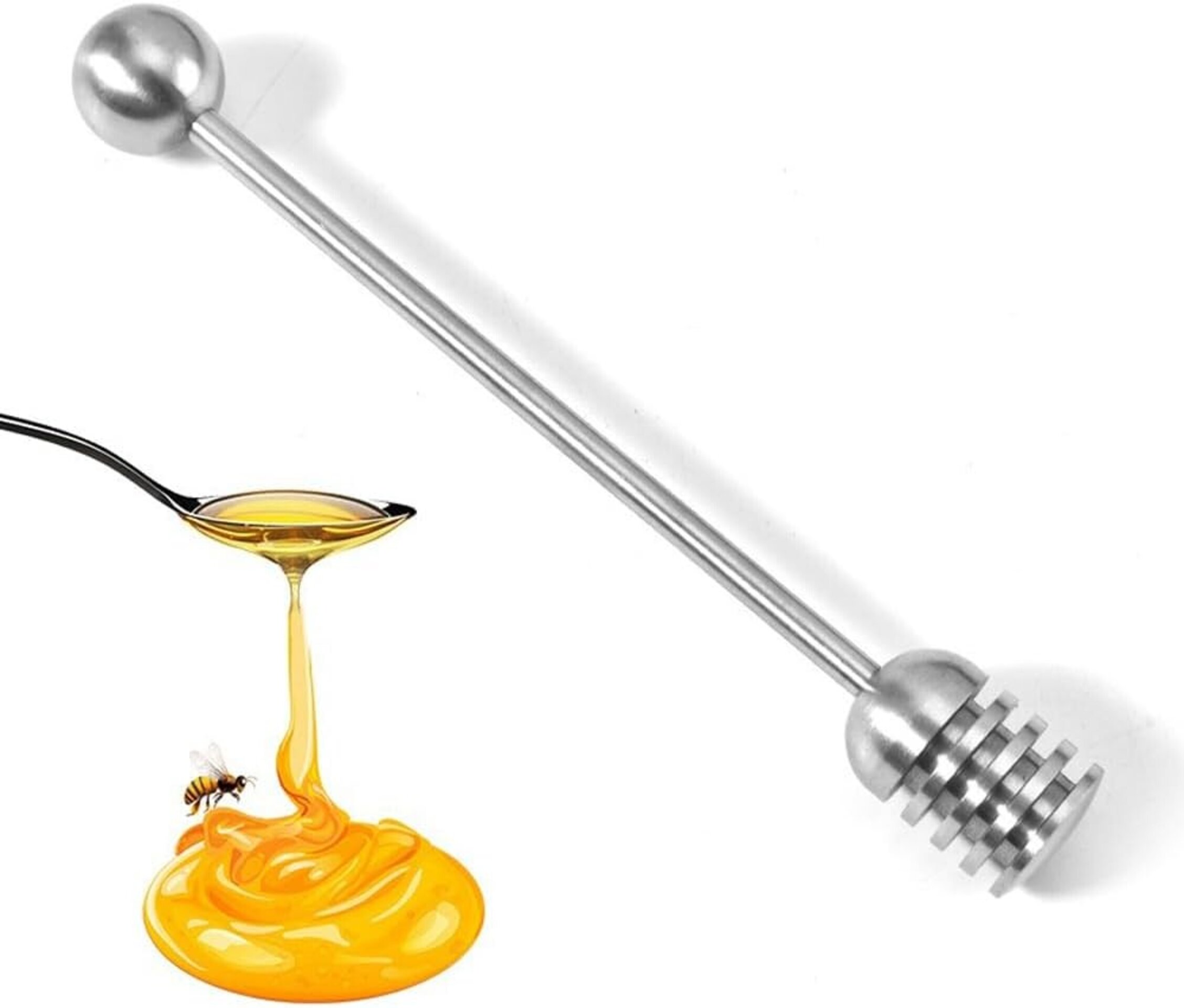 Cuchara - Agitador de Miel de Acero Inoxidable 16 cm - 3