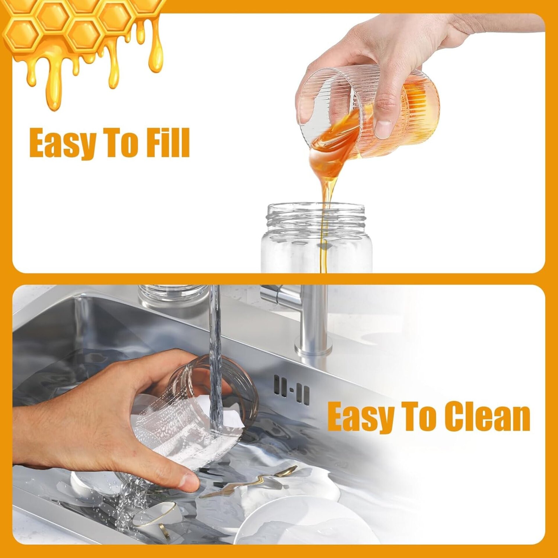 Dispensador de Miel Antigoteo (300 ml) con Gatillo - 4