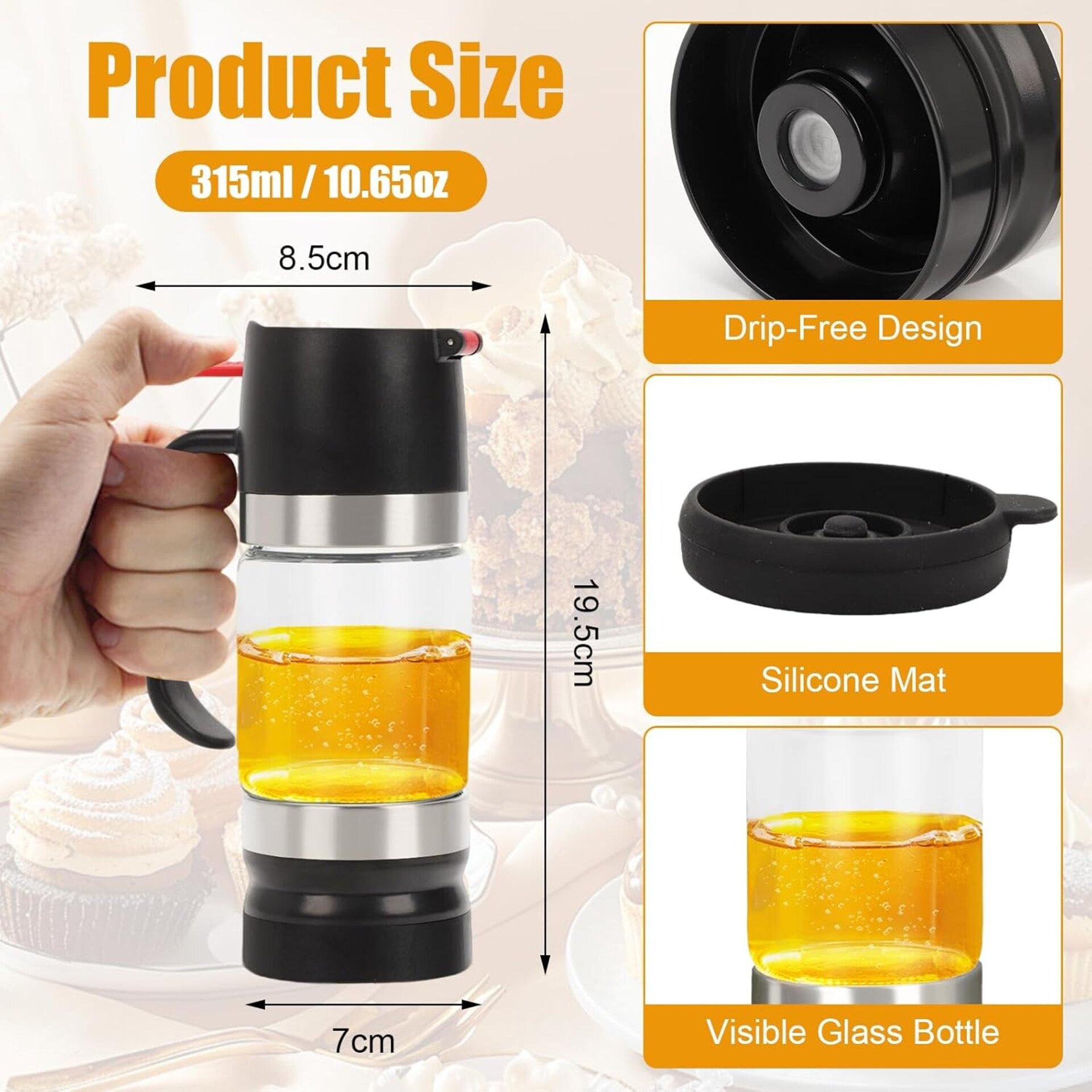 Dispensador de Miel Antigoteo (300 ml) con Gatillo - 3