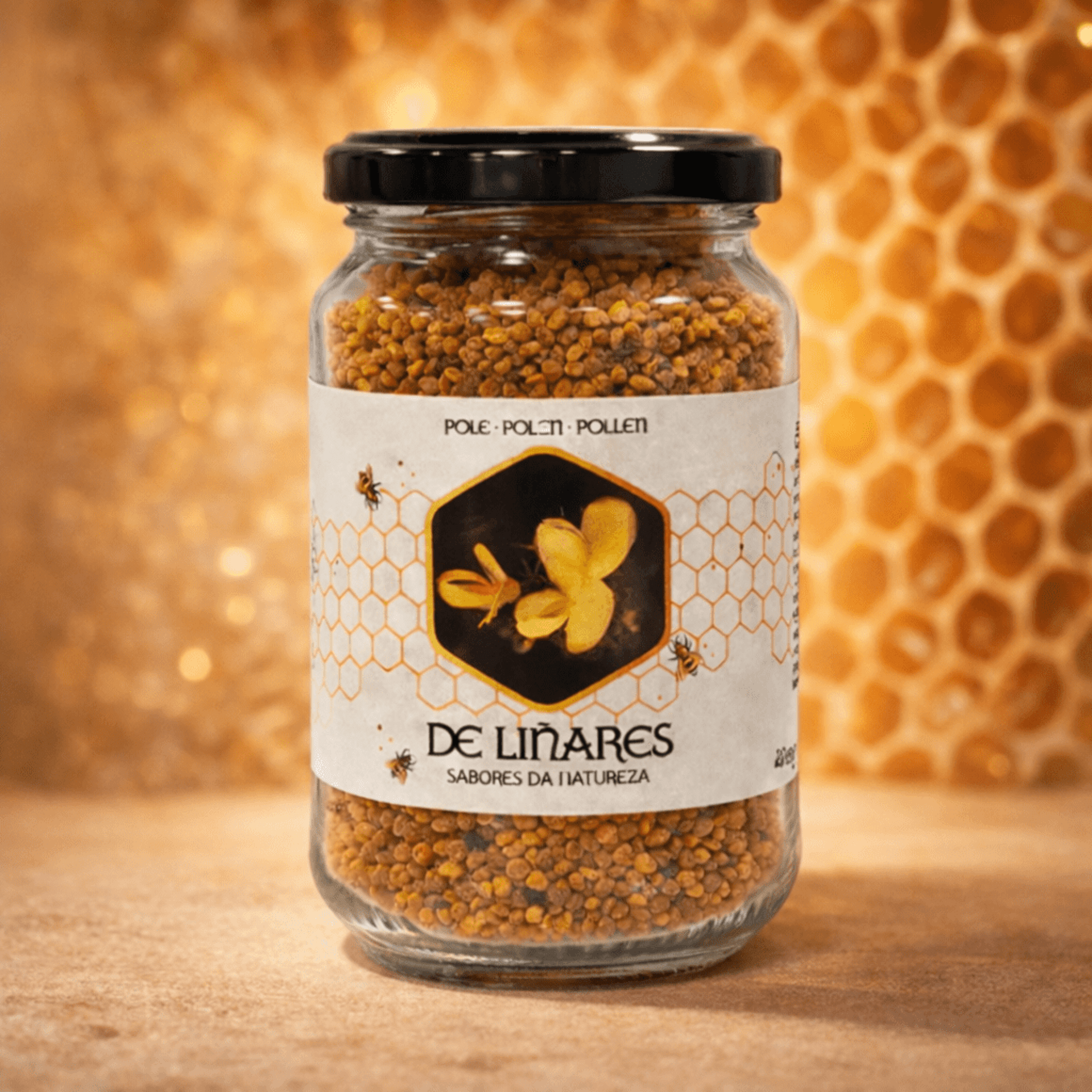 Mel de Liñares Polen Natural de Abeja - de castaño - 6