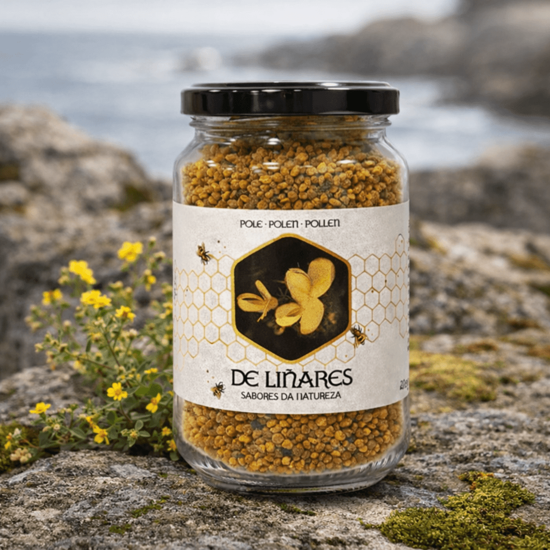 Mel de Liñares Polen Natural de Abeja - de castaño - 5