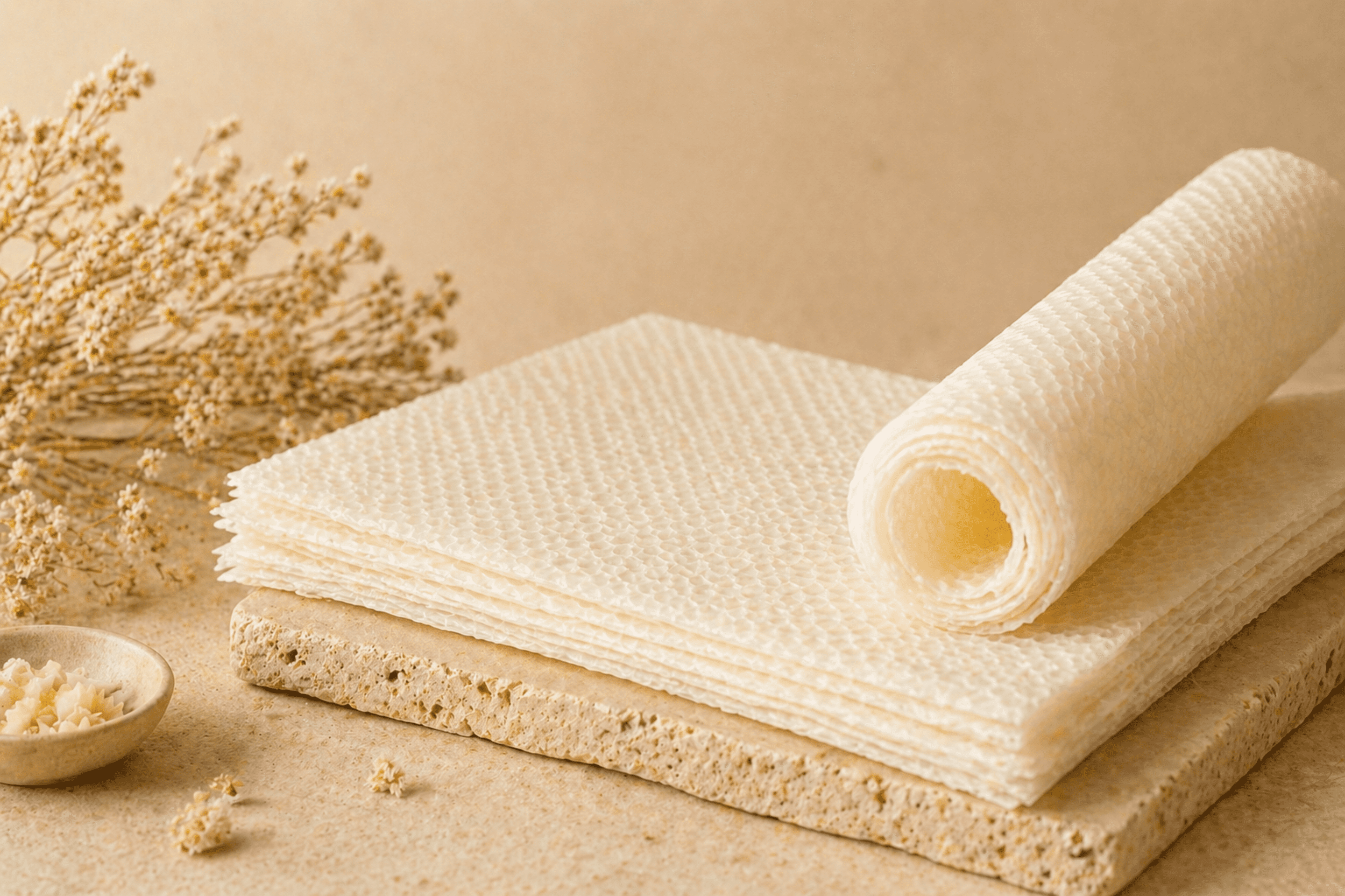 Láminas de Cera de Abeja Blanca Refinada · Alta Pureza - 2